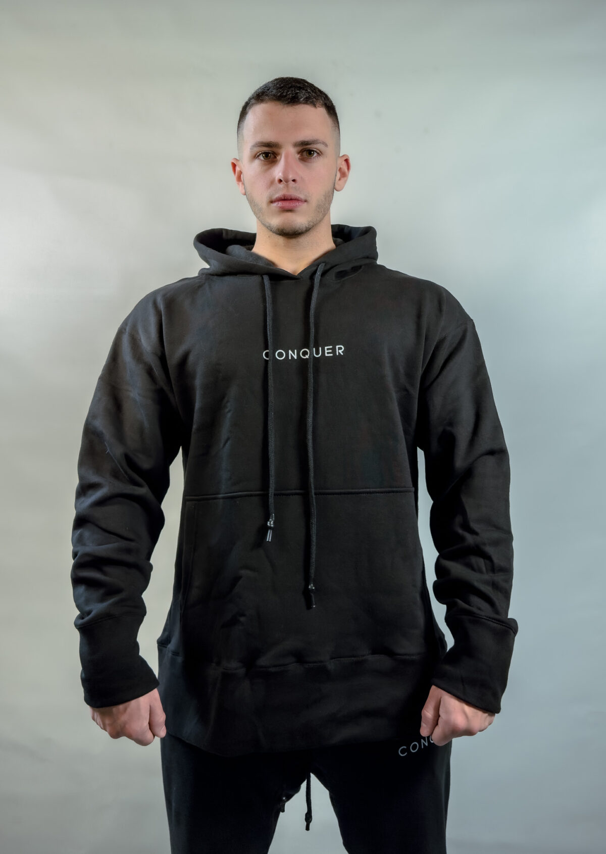 Hoodie Oversized - Must Collection - Negro