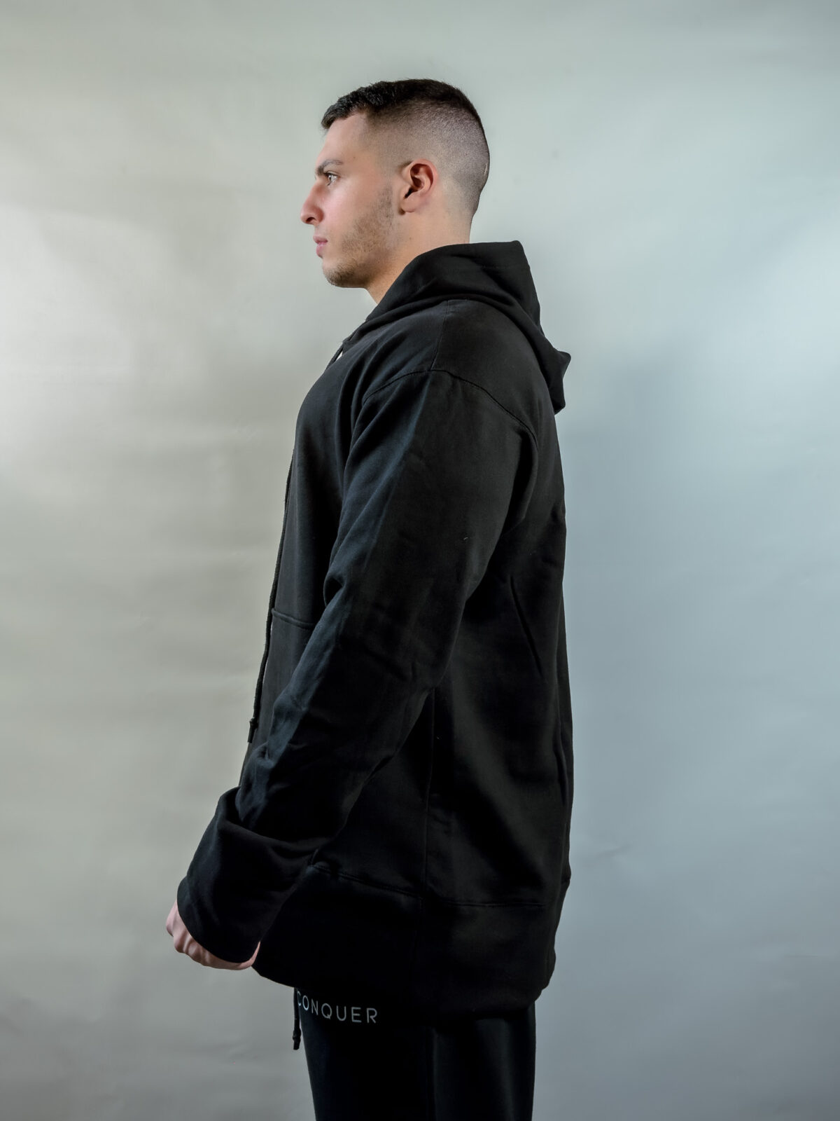 Hoodie Oversized - Must Collection - Negro - Imagen 3