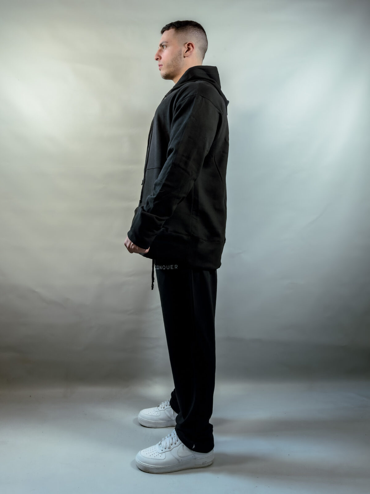 Hoodie Oversized - Must Collection - Negro - Imagen 4