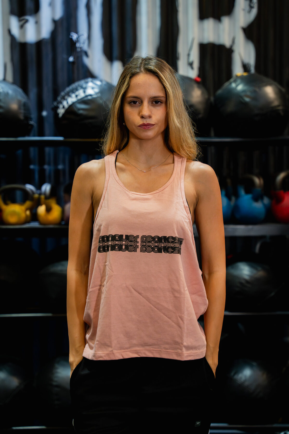 Musculosa Olimpica Boxy Fit - Fearless Collection - Trance - Rosa vintage
