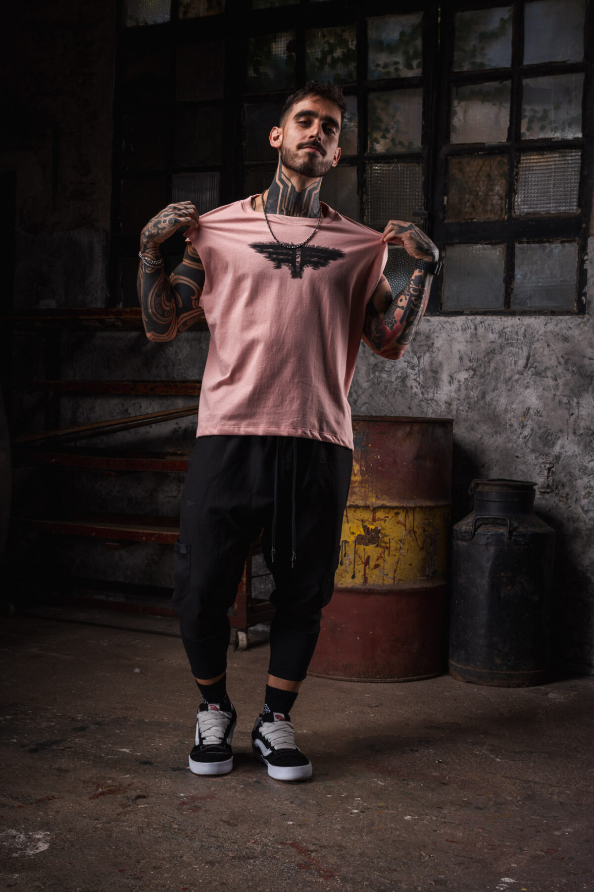 Remeron Cuadrado Oversized S/M - Trashed - Rosa Vintage - Imagen 7