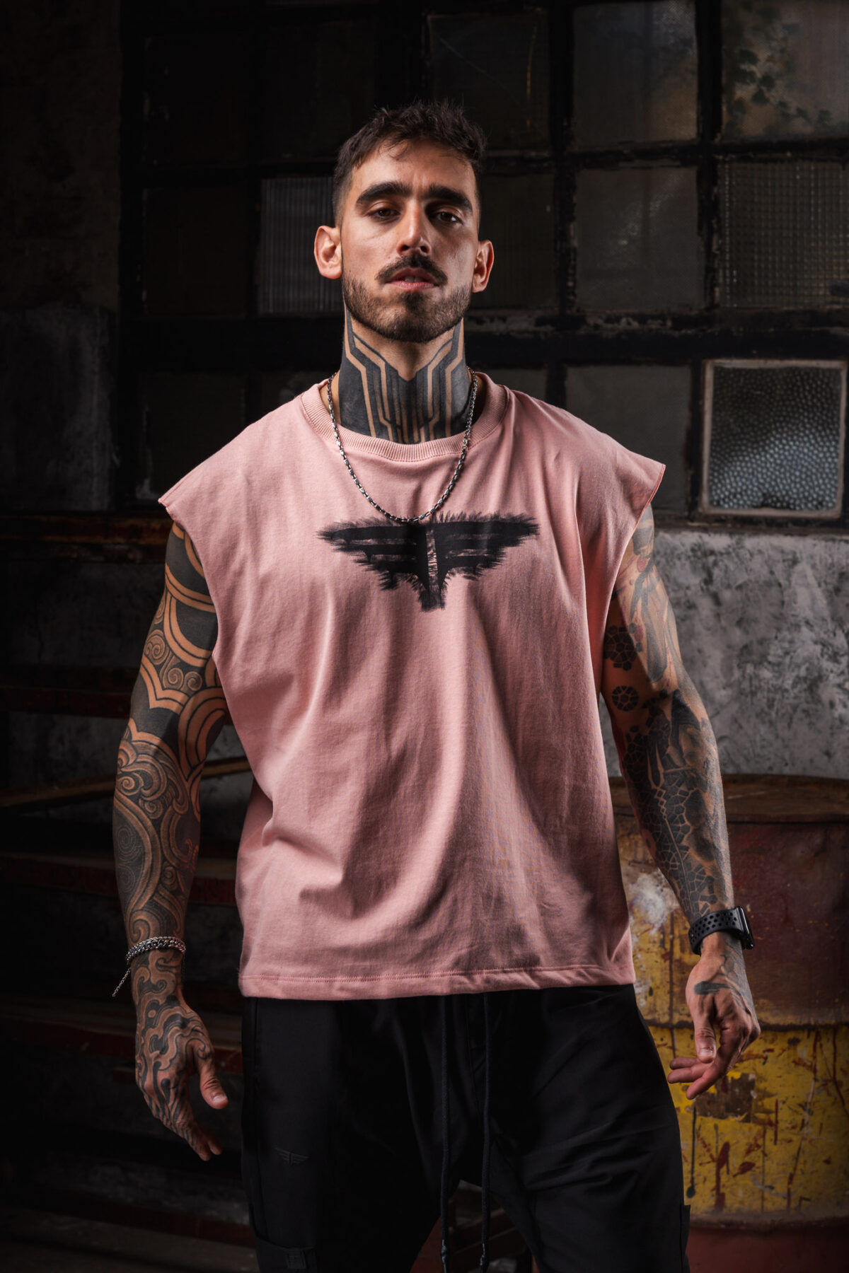 Remeron Cuadrado Oversized S/M - Trashed - Rosa Vintage