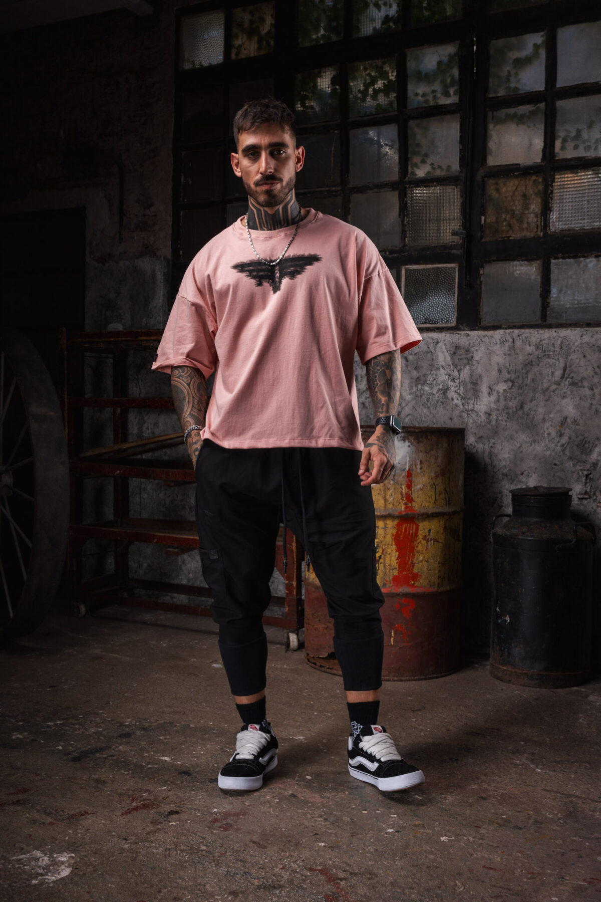 Remeron Cuadrado Oversized - Trashed - Rosa Vintage - Imagen 5