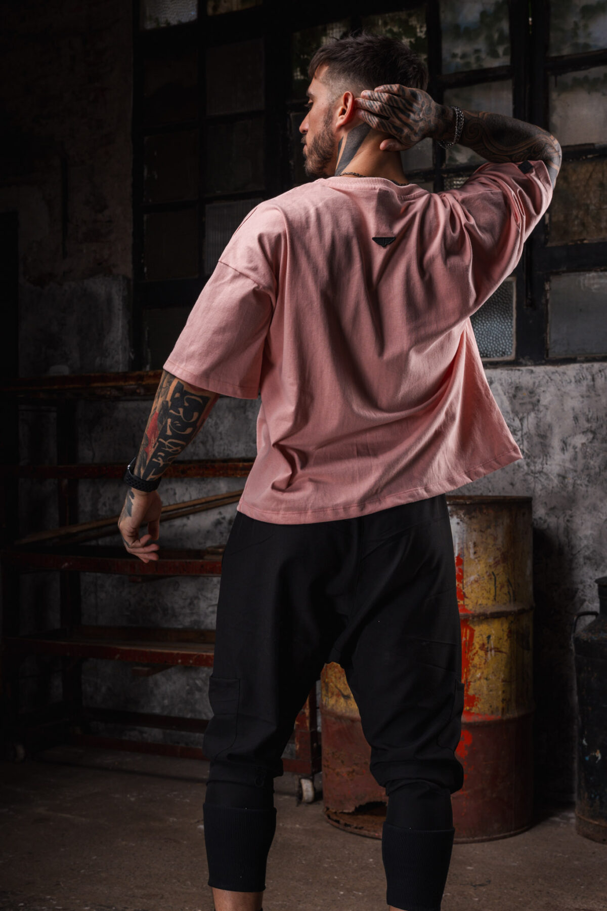 Remeron Cuadrado Oversized - Trashed - Rosa Vintage - Imagen 6