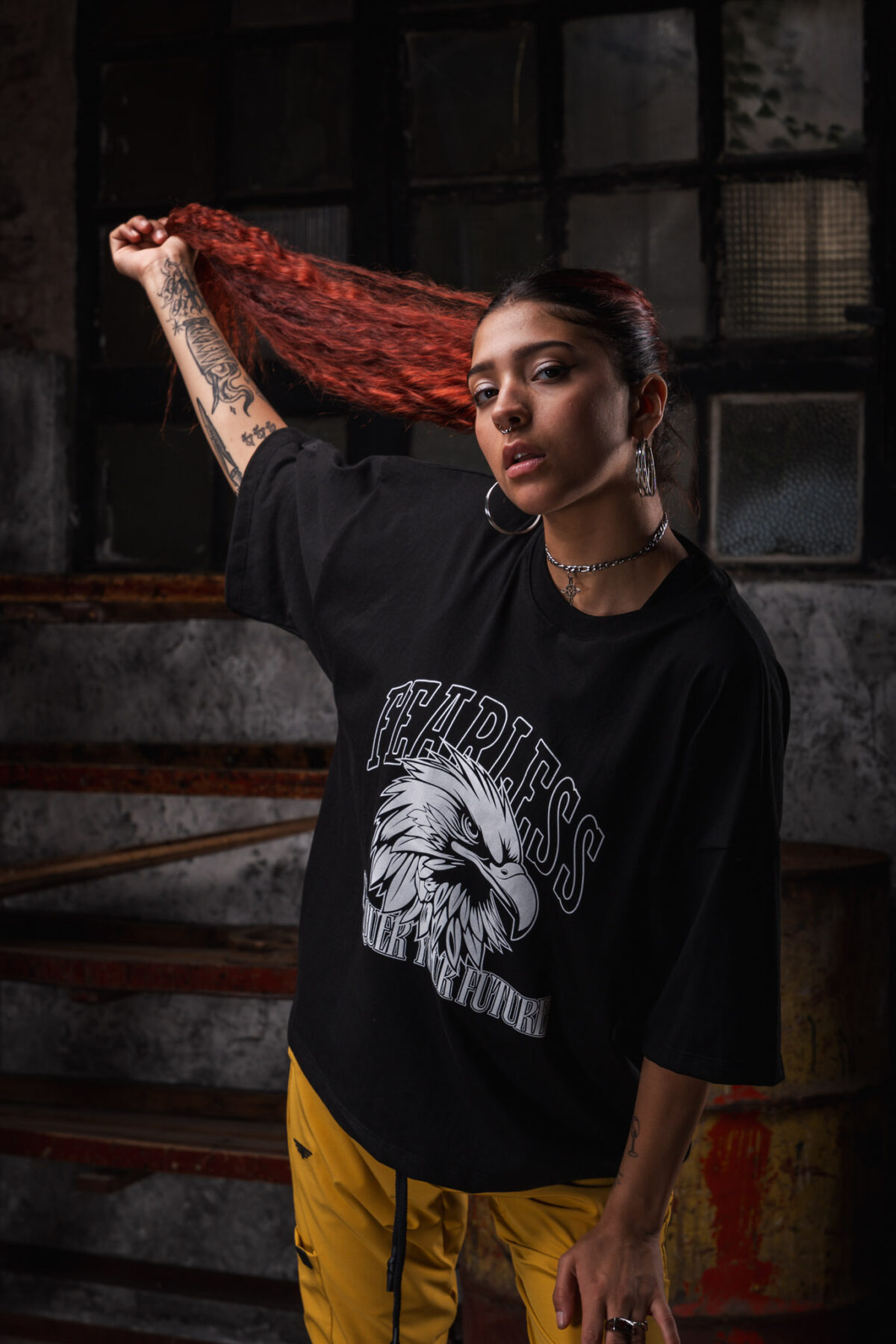 Remeron Cuadrado Oversized - Fearless - Negra - Imagen 5