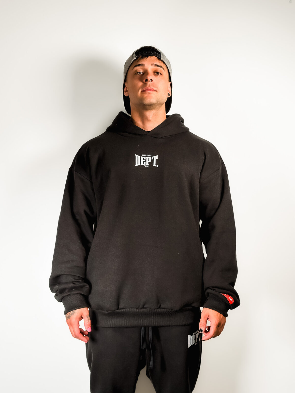Hoodie Oversized - Athletic Department - Negro