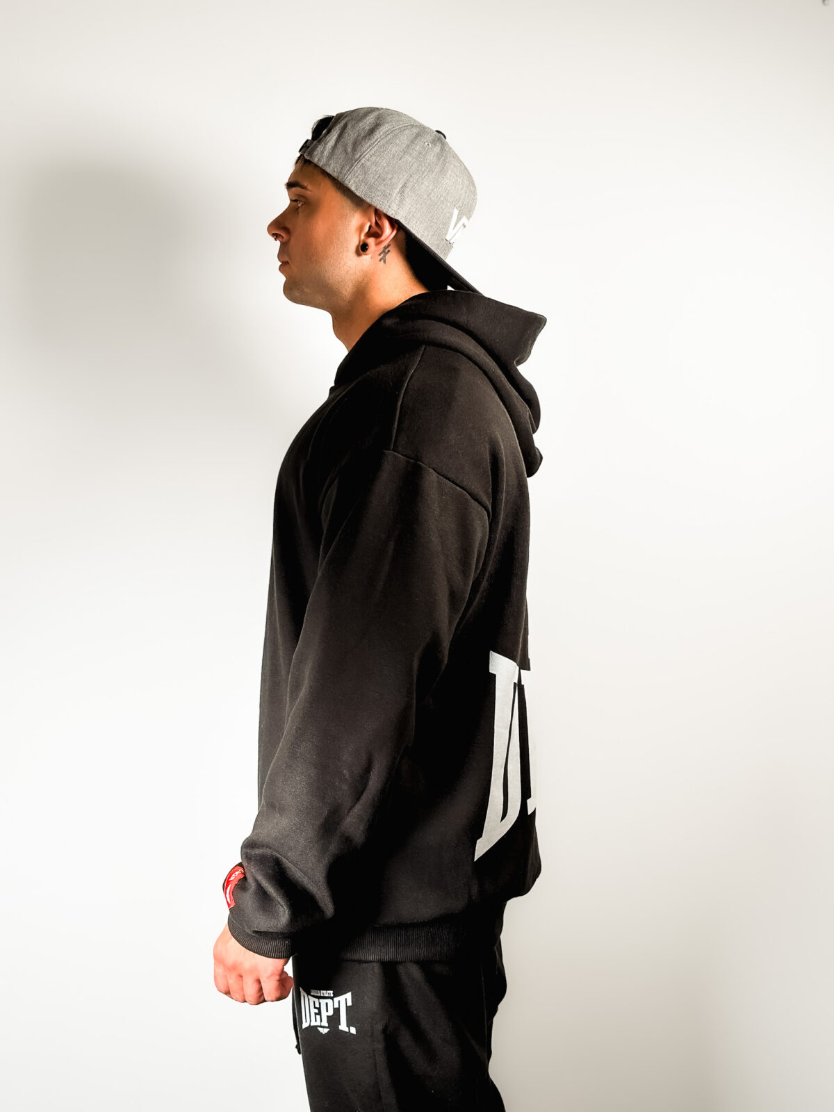 Hoodie Oversized - Athletic Department - Negro - Imagen 15
