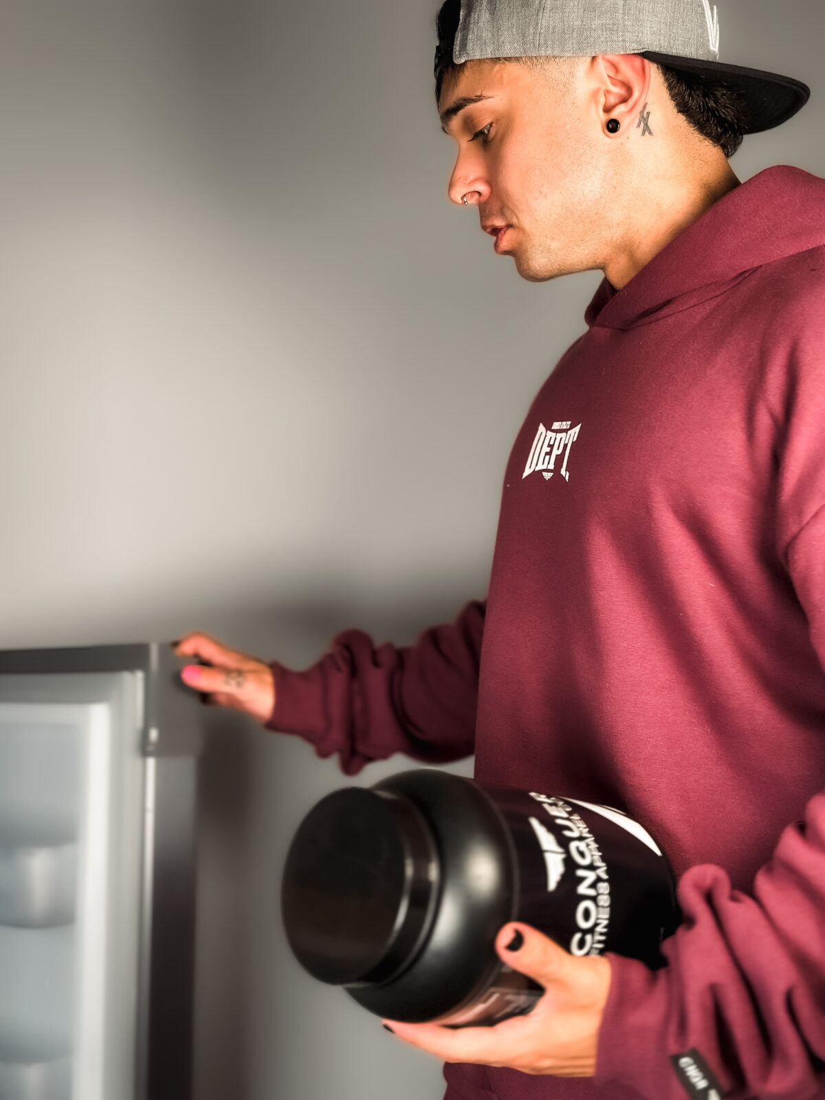 Hoodie Oversized - Athletic Department - Borravino - Imagen 9