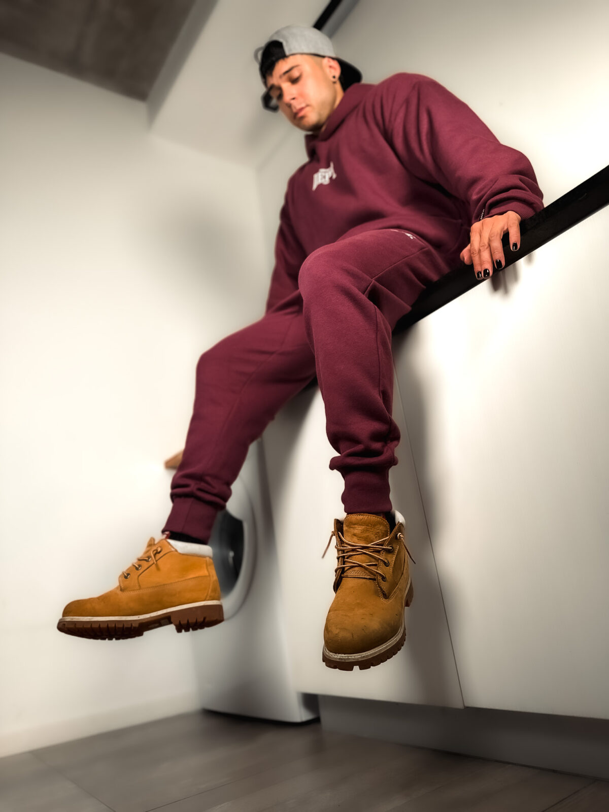 Hoodie Oversized - Athletic Department - Borravino - Imagen 12
