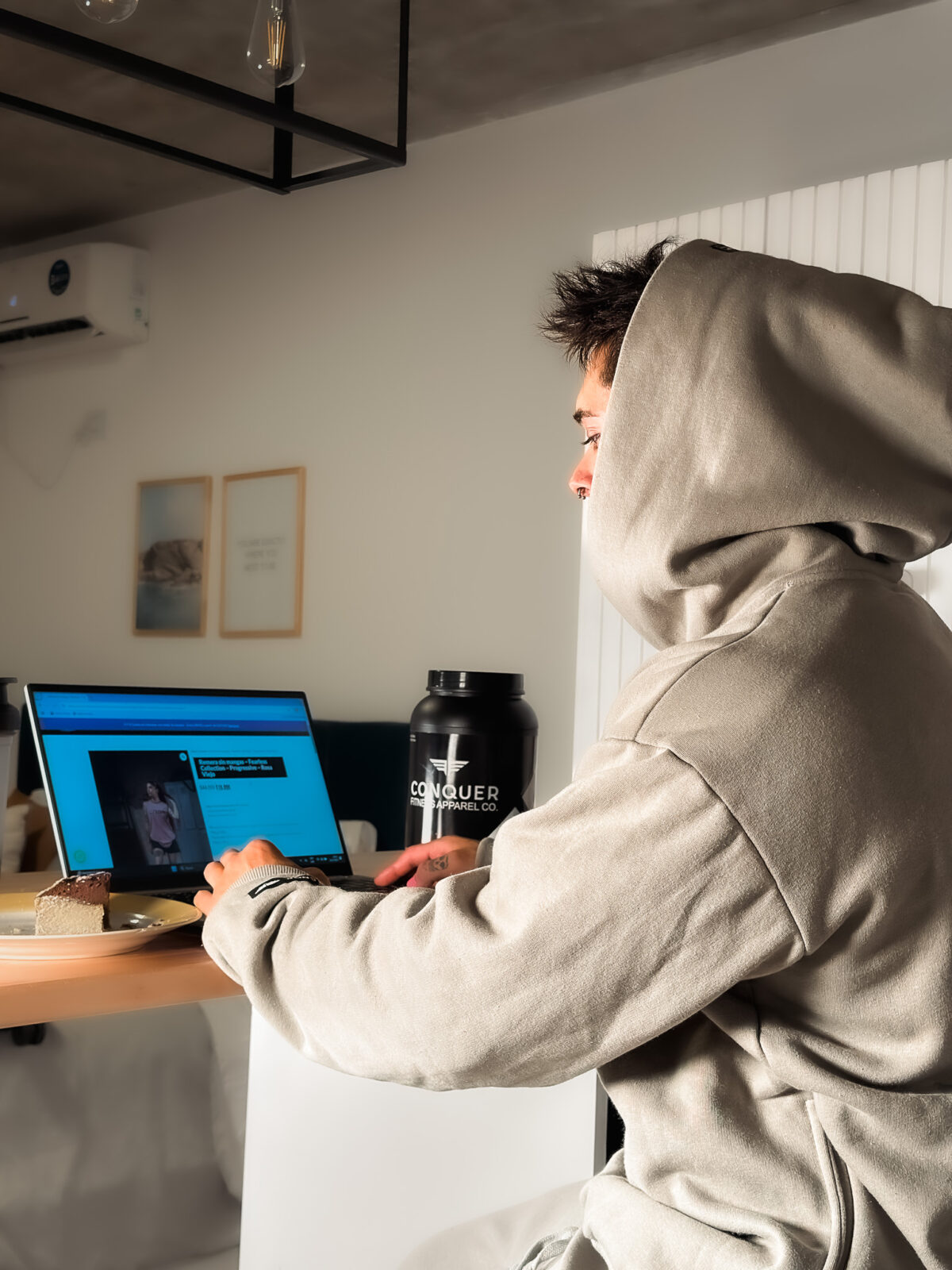 Hoodie Oversized - Athletic Department - Cemento - Imagen 13